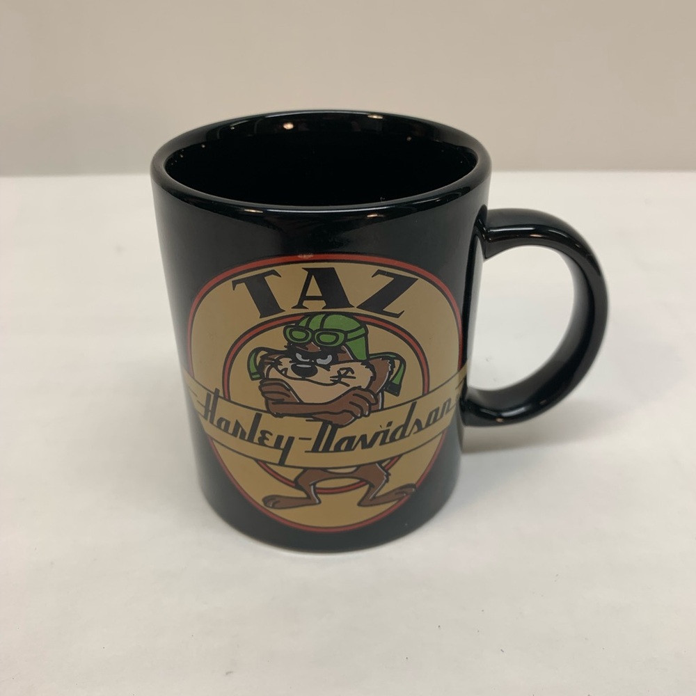 Harley Davidson Taz Warner Bros coffee Cup Mug An American Legend 1991